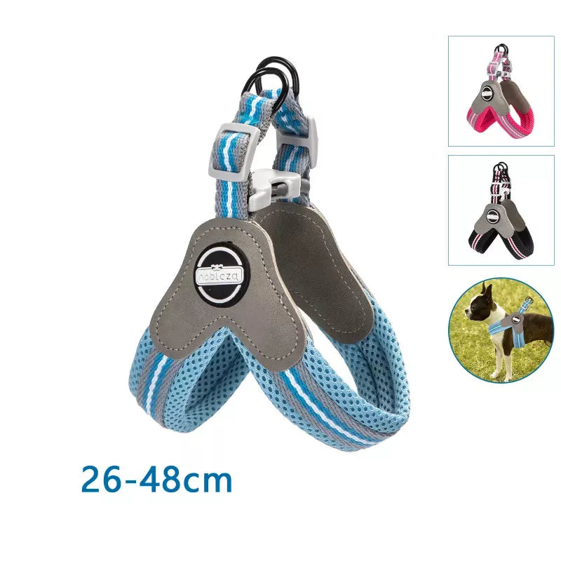 Podesiv am za štence i male pse, mekani materijal, obim 26-48 cm