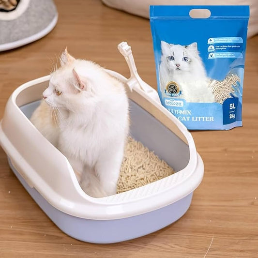 Toalet za mačke sa visokim ivicama, sprečava rasipanje peska