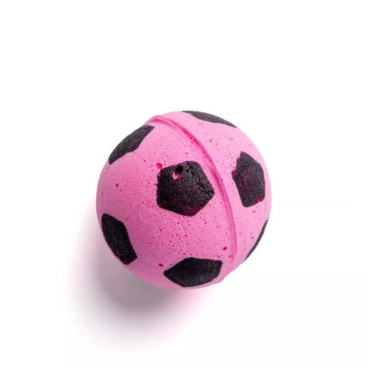 Plava mini fudbalska loptica za mačke, gumena, idealna za šutiranje