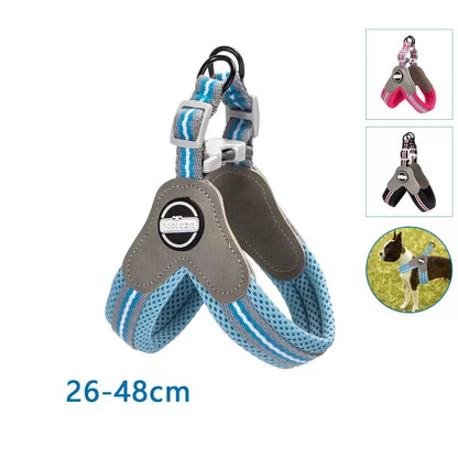 Podesiv am za štence i male pse, mekani materijal, obim 26-48 cm