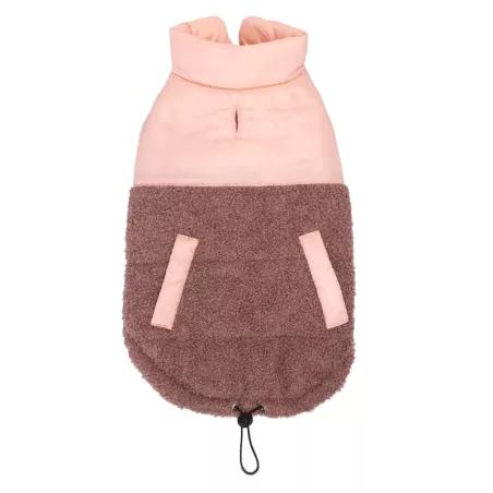 Zimska sherpa jakna za pse u crvenoj boji sa toplom plišanom postavom