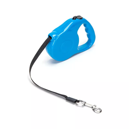 Plavi automatski retraktibilni povodac 3m za male pse