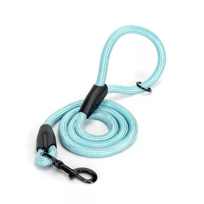 Plavi povodac za pse sa metalnim karabinerom, izdržljiv najlon