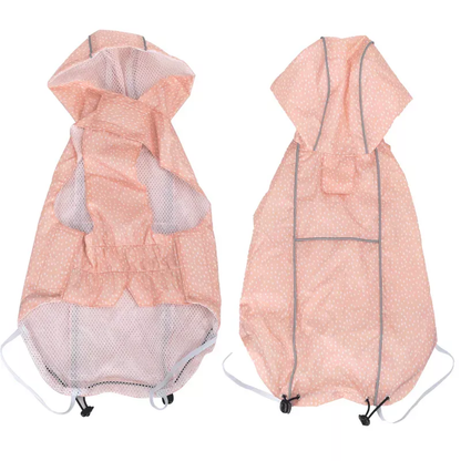 Detalj reflektujućih traka na kabanici za pse, vidljivost u mraku