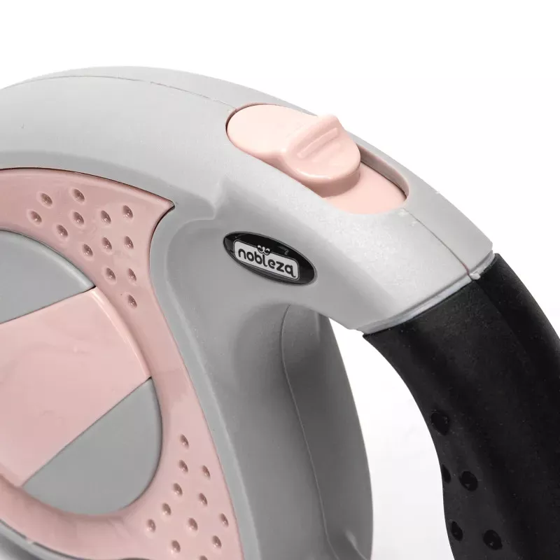 Crni retraktibilni povodac 5m za pse do 75 kg