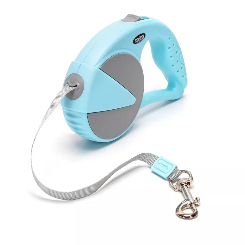 Sivi automatski povodac 5m sa ergonomskom ručkom