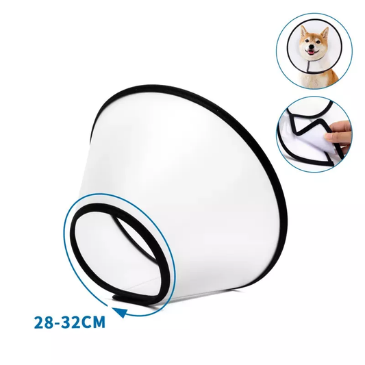 Prozirna zaštitna kragna za pse i mačke, lagana i udobna