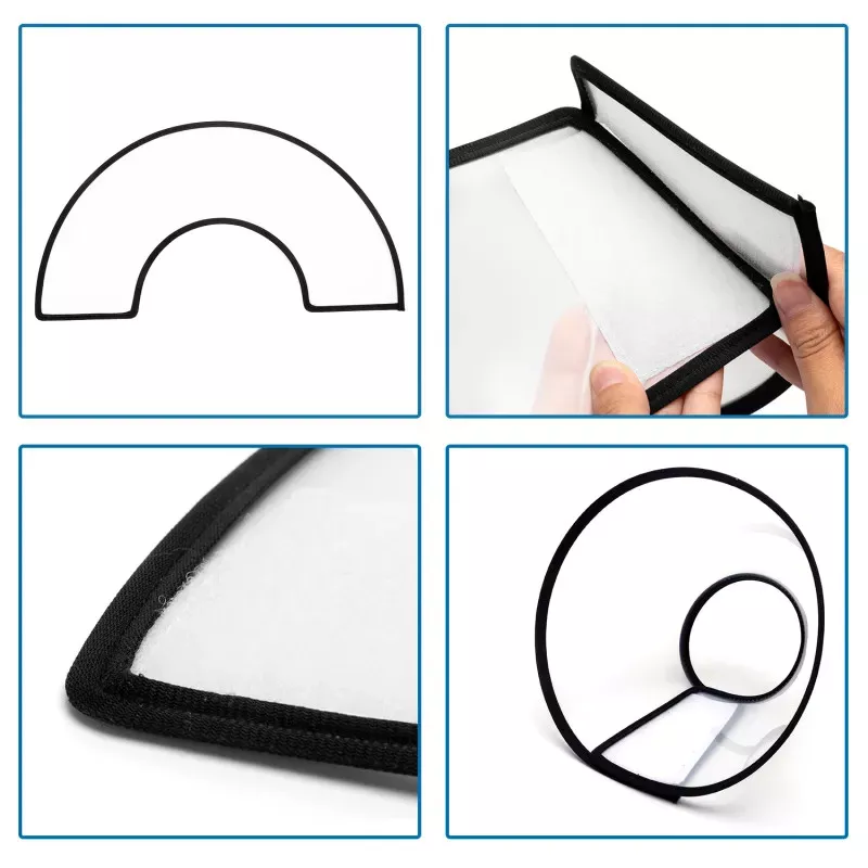 Zaštitna kragna veličina 13-15 cm, prozirna i lagana