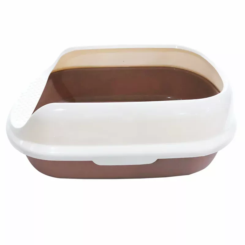 Toalet za mačke sa visokim ivicama, izdržljiv plastični materijal