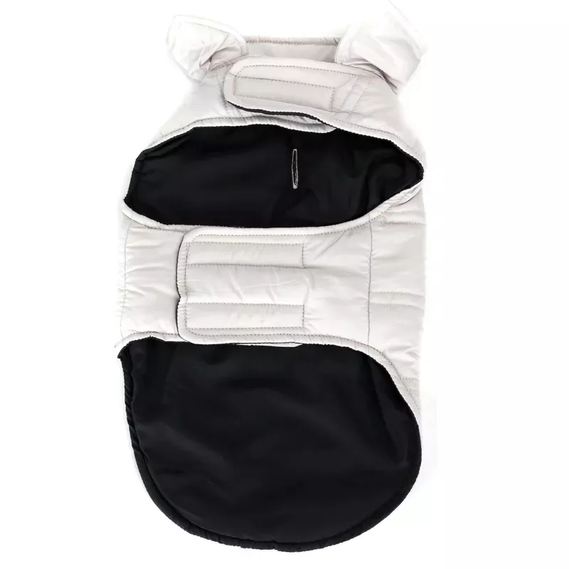 Plavi zimski prsluk za psa sa visokim okovratnikom, udoban i topao