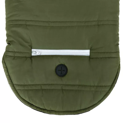 Zimski prsluk za psa, zadnja strana sa otvorom za povodac